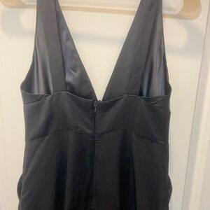 Nordstrom Bardot black linen jumpsuit